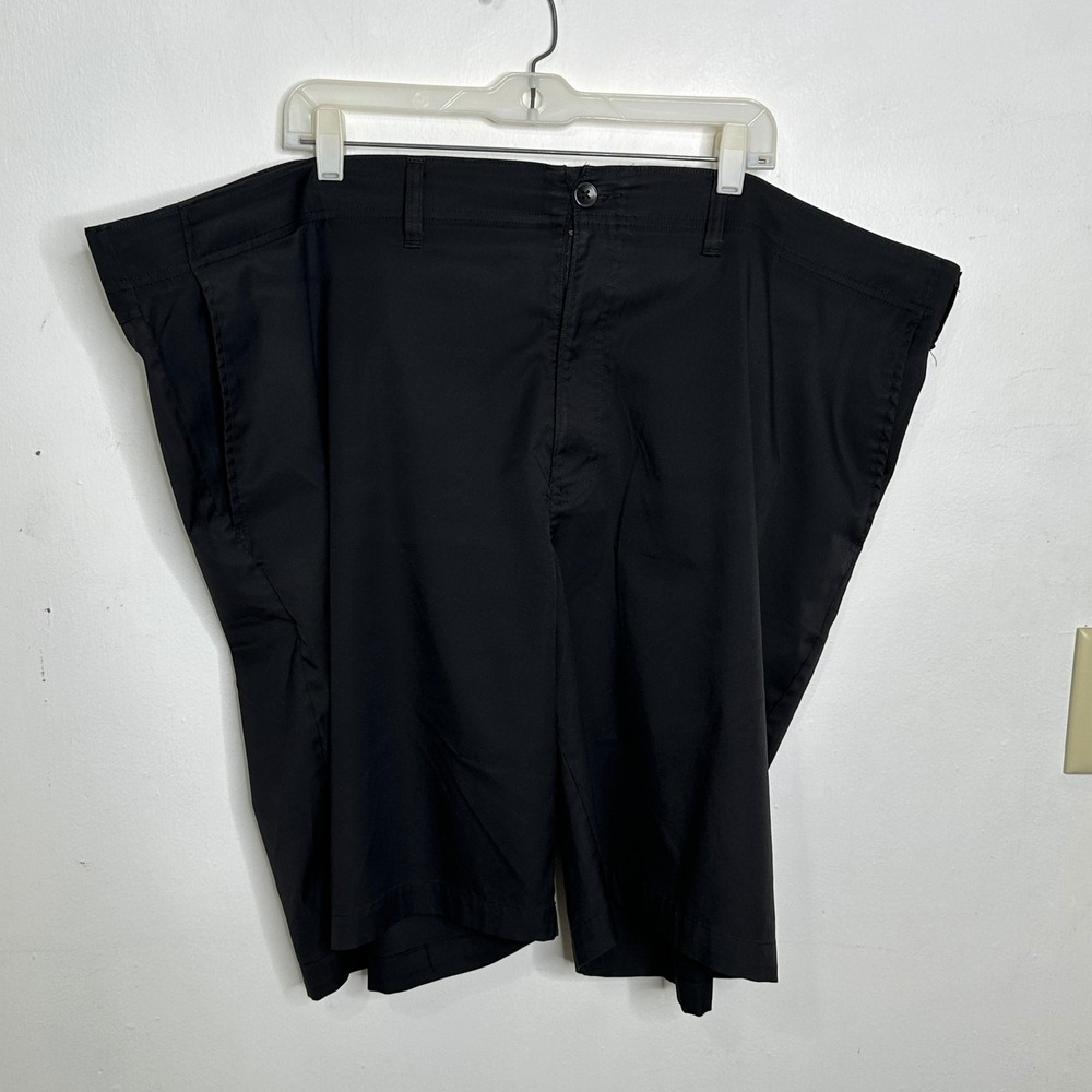The Foundry Supply Co Mens Big and Tall Black Flat Front Shorts Size 54 Athletic